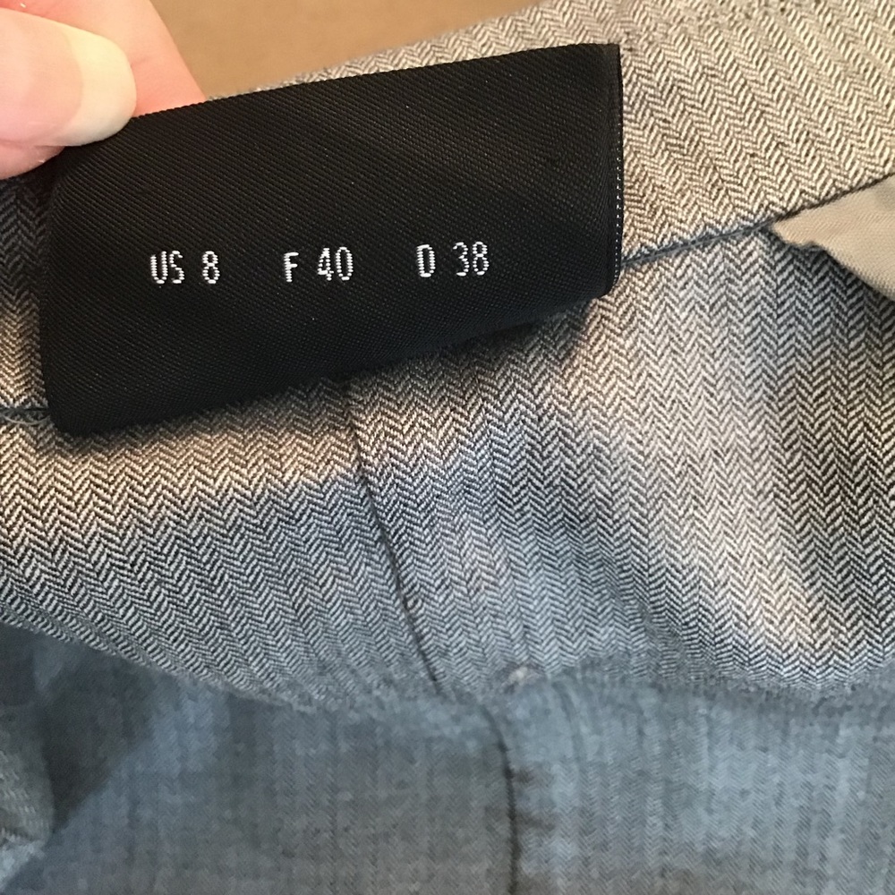 Akris Jacket Boyfriend Blazer Gray Black 8 Career - Picture 8 of 8